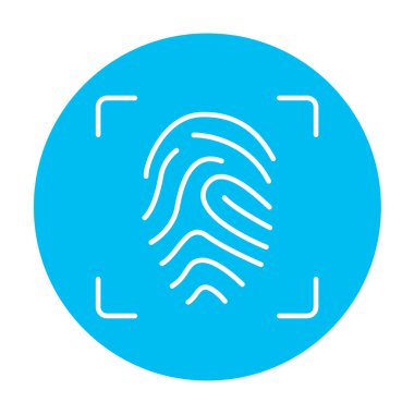 Parmak izi tarama satırı simgesi.