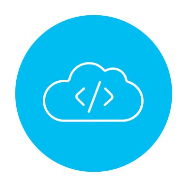 Transfer dosyaları apps satırı simgesi bulut.