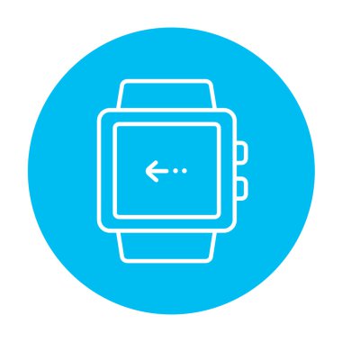 Smartwatch satırı simgesi.