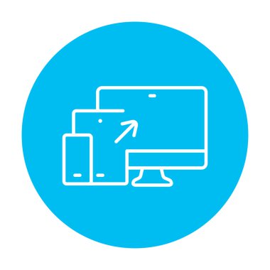 Yanıtlayıcı Web Tasarım Satırı Simgesi.