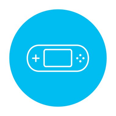 Game console gadget line icon.