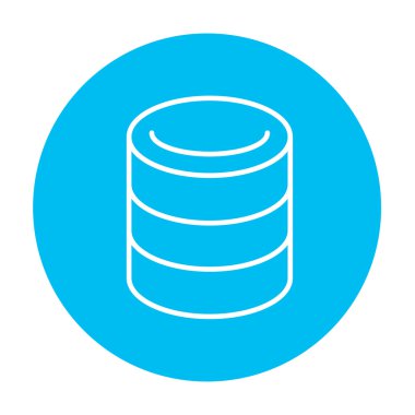 Bilgisayar sunucu satırı simgesi.