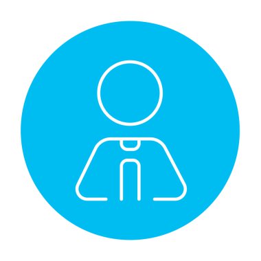 İş adamı satırı simgesi.