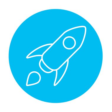 Roket satırı simgesi.