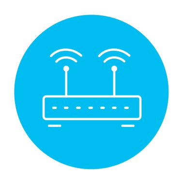 kablosuz yönlendirici satır simgesi.