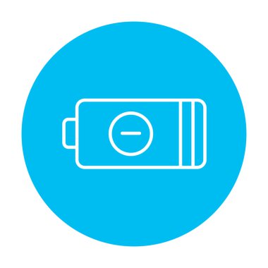 Düşük güç pil satırı simgesi.