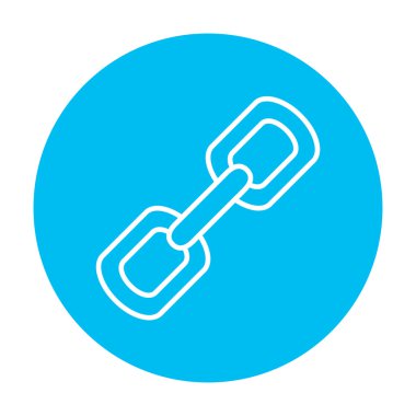 Zincir bağlantılar satırı simgesi.