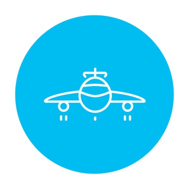 Uçak çizgisi simgesi.