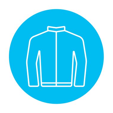 Bisikletçinin ceket satırı simgesi.