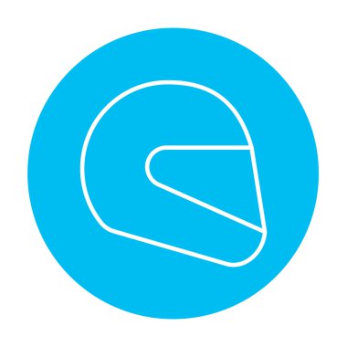 Motosiklet kask satırı simgesi.