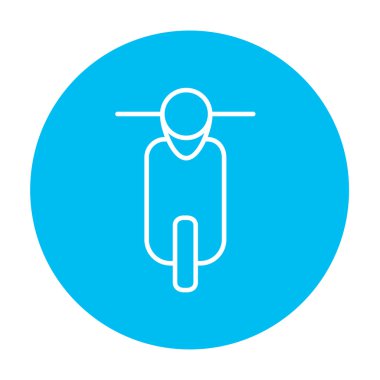 Scooter satırı simgesi.