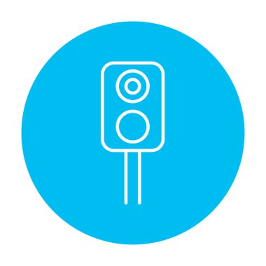 Tren trafik ışığı satırı simgesi.