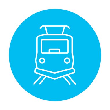 Tren satırı simgesi önden görünümü.