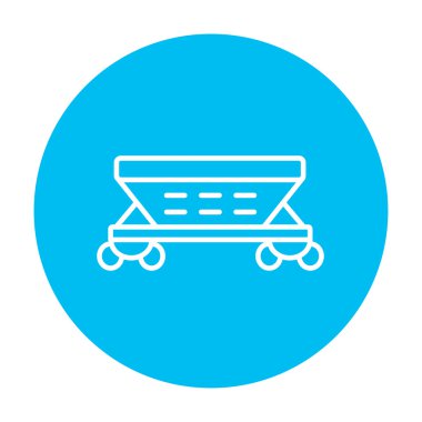 Kargo vagon satırı simgesi.