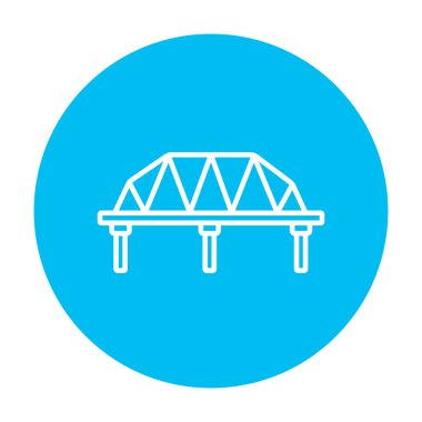 Tren yolu köprüsü satırı simgesi.