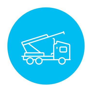 Makine ile vinç ve masa üstü şarj aletler satırı simgesi.