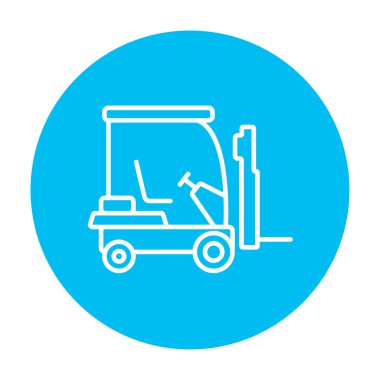 Forklift satırı simgesi.