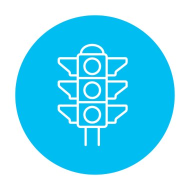 Trafik ışığı satırı simgesi.