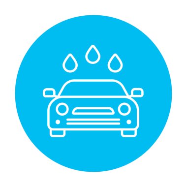 Oto yıkama satırı simgesi.