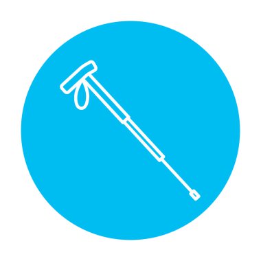 Hiking kutup satırı simgesi.