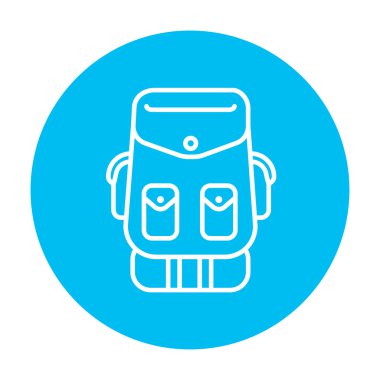 Sırt çantası satır simgesi.