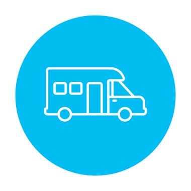 Kamyonet ve karavan satırı simgesi.