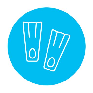 Yüzgeçler Satırı Simgesi.