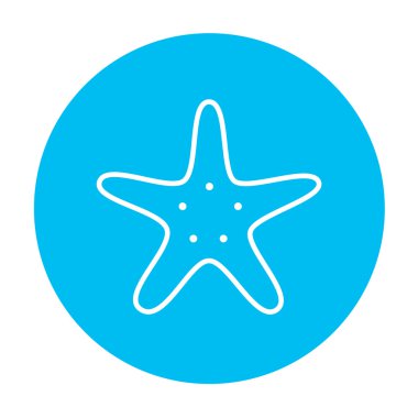 Denizyıldızı çizgi simgesi.