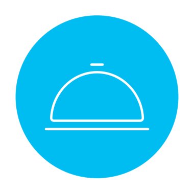 Restoran saat çizgisi simgesi.