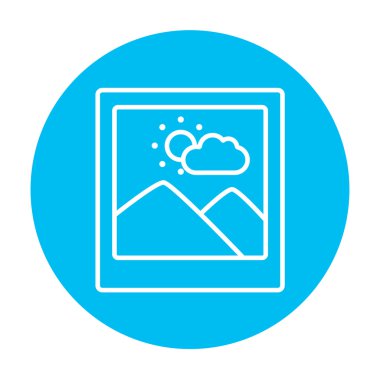 Resim satırı simgesi.