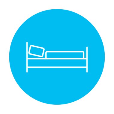 Yatak satırı simgesi.