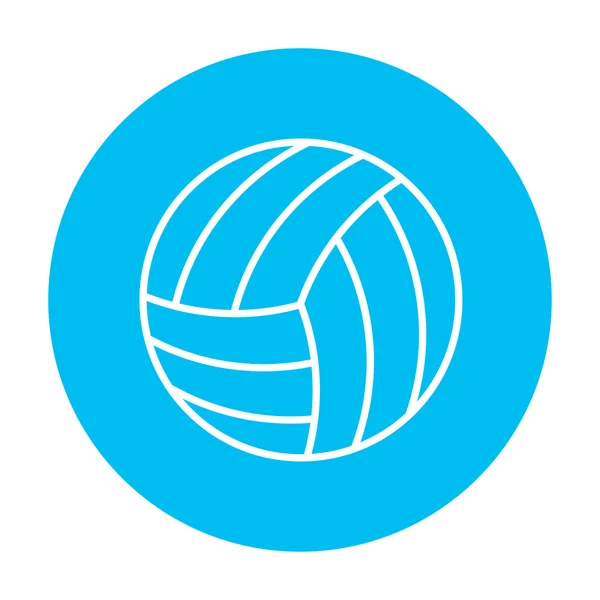 Volleybal lijn pictogram. — Stockvector