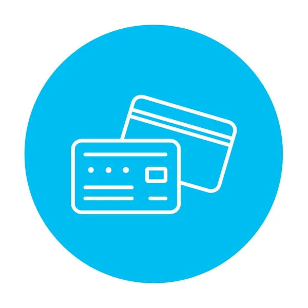 Kredi kartı simgesi. — Stok Vektör