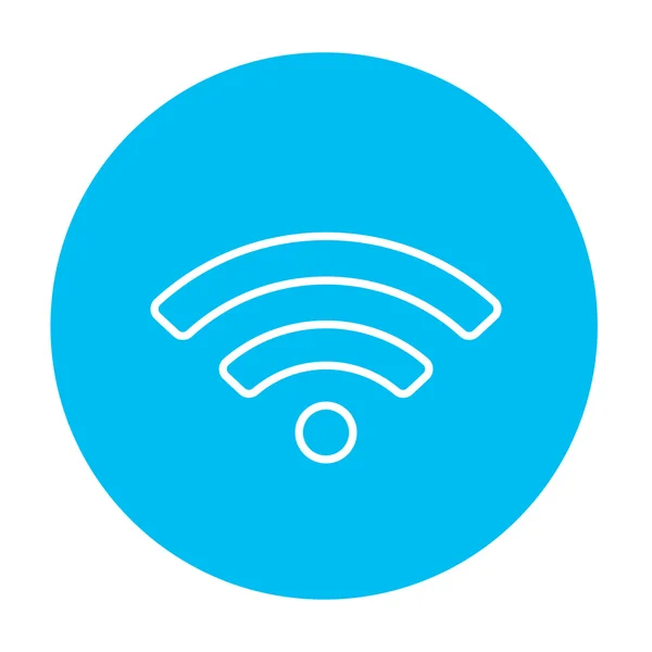 Icône de ligne signe Wifi . — Image vectorielle