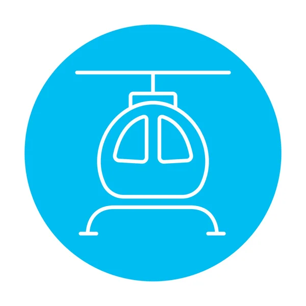 Helikopter-Liniensymbol. — Stockvektor