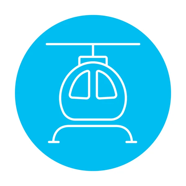 Pictogram van de helikopterlijn. — Stockvector