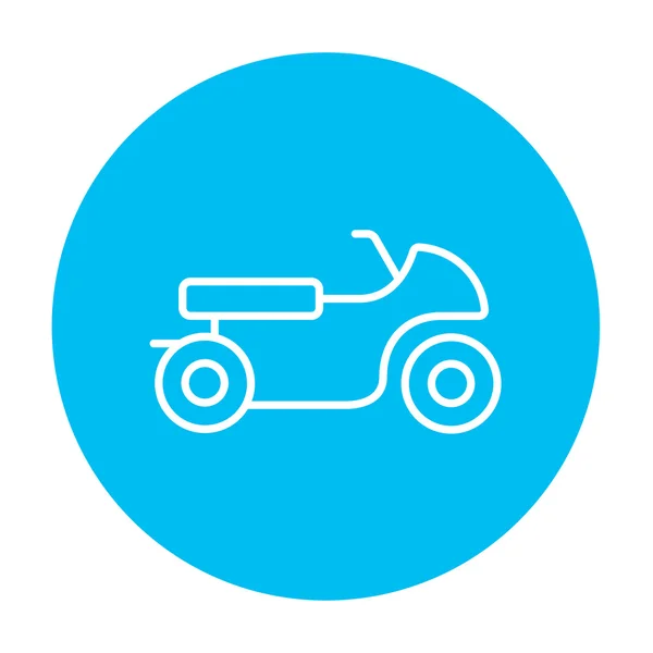 Icono de línea de motocicleta. — Vector de stock