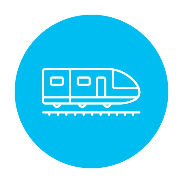 Moderne hoge snelheid trein lijn pictogram. — Stockvector