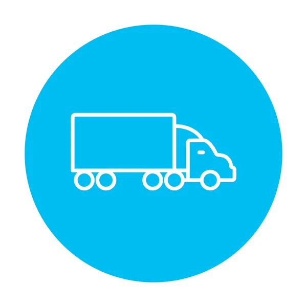 Levering truck lijn pictogram. — Stockvector