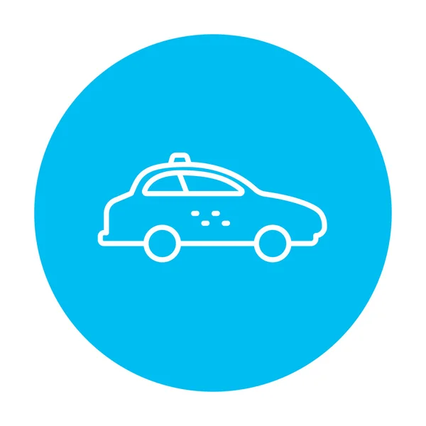 Taxi car line icon. — Stock Vector