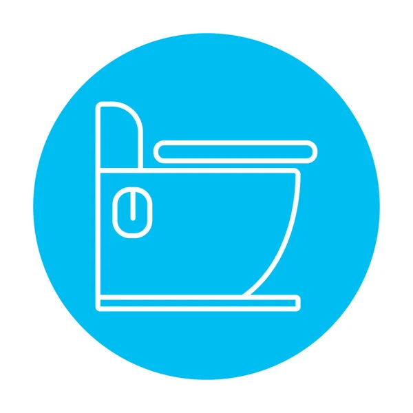 Toilet line icon. — Stock Vector