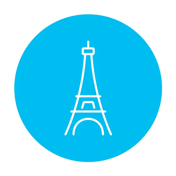 Eiffel Tower line icon. — Stock Vector