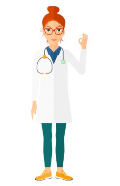 Gösteren işareti Tamam doktor.