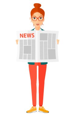 Muhabir okuma gazete.