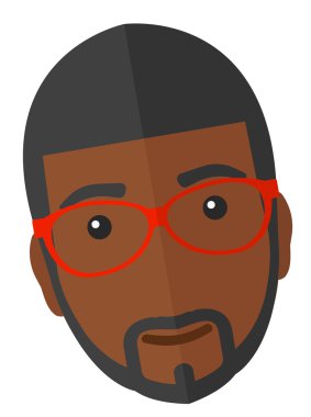 Aşık gülümseyen neşeli adam.