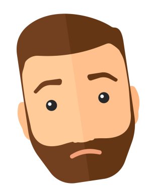 Genç depresif adam.
