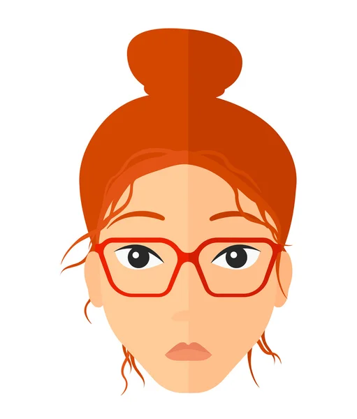 Young depressed woman. — Stock Vector