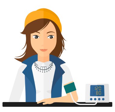 Kan basıncı ölçümü.