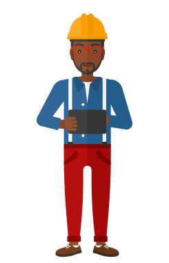 adam tutarak tablet.