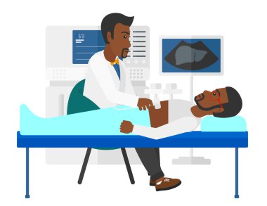 Hasta Ultrasonografi altında.